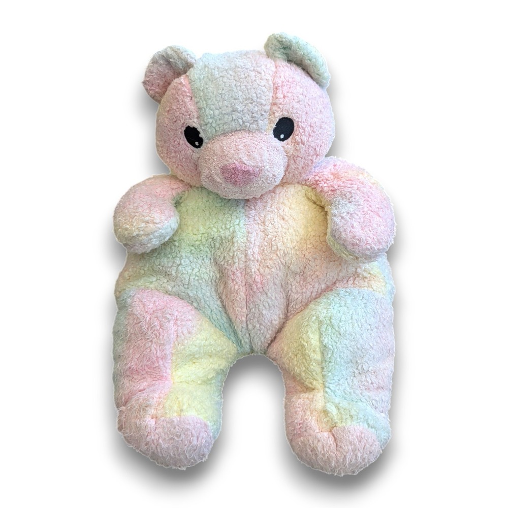 Vintage 1999 Ty Pillow Pals Bearbaby Pastel Tie Dye Tylux Plush Teddy Bear 11''